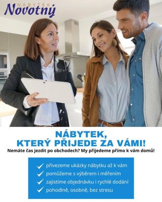 🪑 Pohodlí začíná u vás doma Chcete nový nábytek, ale nechce se vám běhat po obchodech? Nechte to na nás! Přijedeme až k...