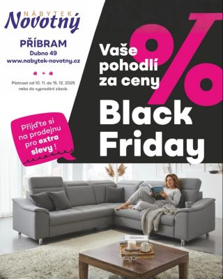 Vaše pohodlí, vaše pravidla. Teď za ceny, které potěší – Black Friday v Nábytek Novotný! Přijďte si vybrat sedačku snů a...